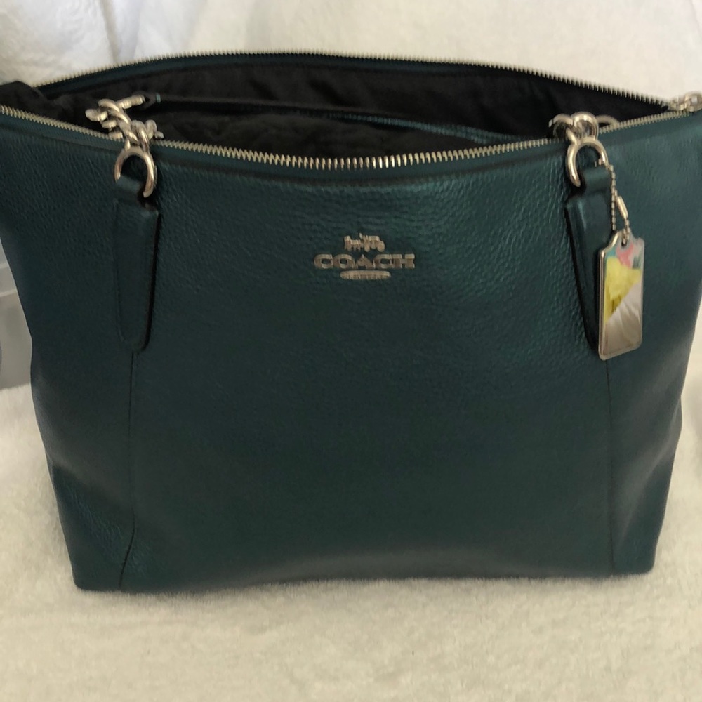 Dark turquoise shoulder bag- must see color!